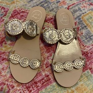 Jack Rodger Gold Slip Ons